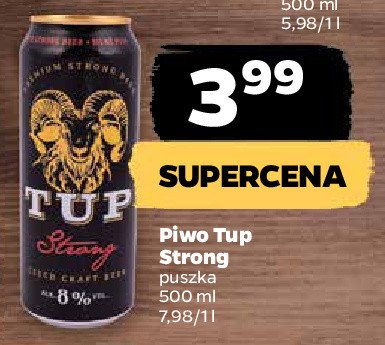 Piwo Tup strong promocja