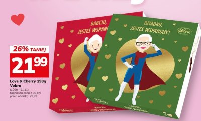 Czekoladki Love & Cherry 198g Vobro promocja w Hitpol