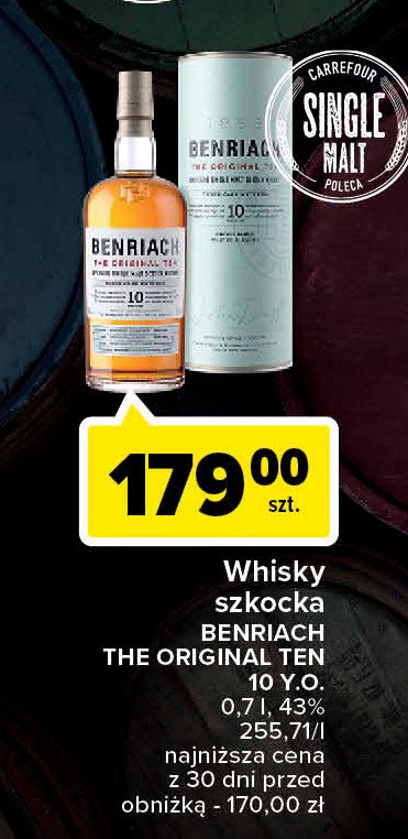 Whisky tuba BENRIACH THE ORIGINAL TEN promocja