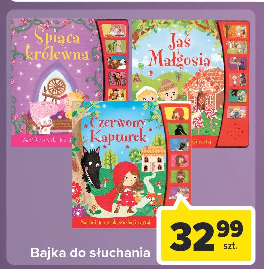Czerwony kapturek książeczka dźwiękowa promocja