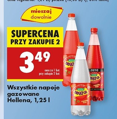 Oranżada czerwona zero Hellena oranżada promocja w Biedronka