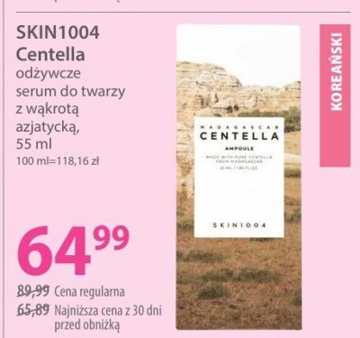 Serum SKIN1004 Centella odżywcze serum do twarzy z wakrotą azjatycką promocja w Hebe