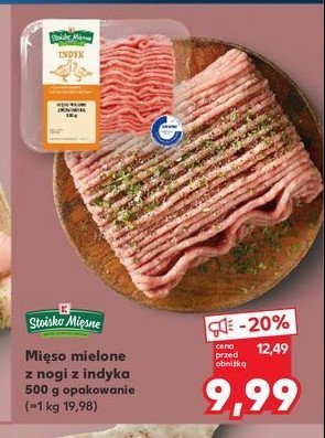 Mięso mielone z nogi indyka Stoisko mięsne promocja