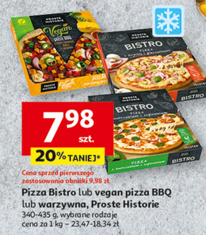 Pizza z kurczakiem i szpinakiem Iglotex proste historie bistro promocja w Auchan