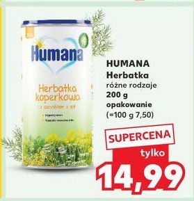 Herbatka dla dzieci koperkowa Humana promocja