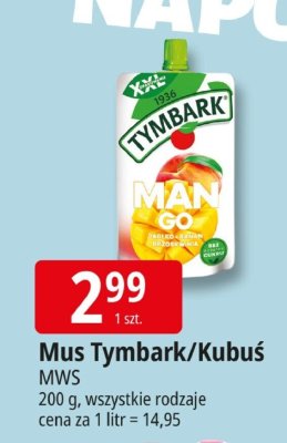 Mus Tymbark/Kubuś MWS 200g promocja w Leclerc