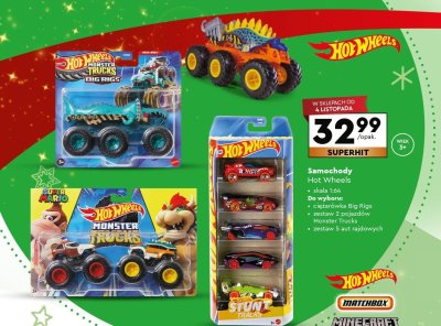 Samochody, różne modele i zestawy promocja w Biedronka