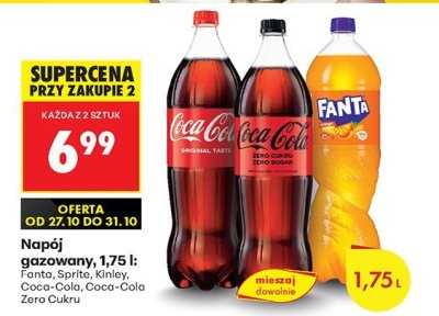 Napój gazowany 1,75 l  promocja w Biedronka