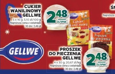Cukier wanilinowy Gellwe promocja w Stokrotka
