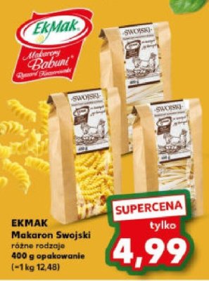 Makaron Swojski różne rodzaje  promocja w Kaufland