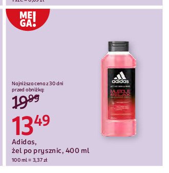 Żel pod prysznic muscle relax Adidas active skin & mind promocja