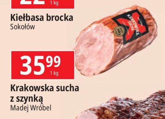 Kiełbasa krakowska sucha Madej & wróbel promocja