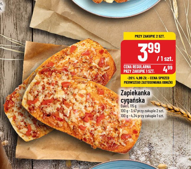 Zapiekanka cygańska Dakri promocja