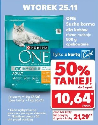 Karma dla kotów sucha różne rodzaje 800 g  promocja w Kaufland