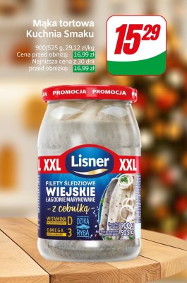 Filety śledziowe wiejskie Lisner łagodnie marynowane z 2 cebulkami promocja w Dino