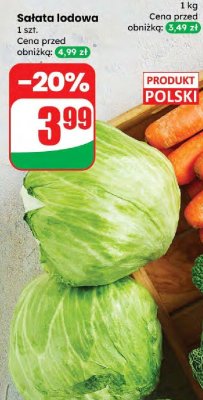 Sałata lodowa promocja w Dino