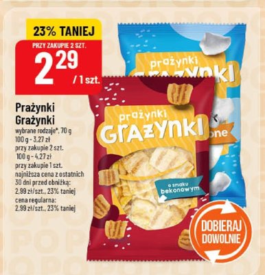 Prażynki Grażynki różne rodzaje, 70g-100g promocja w POLOmarket