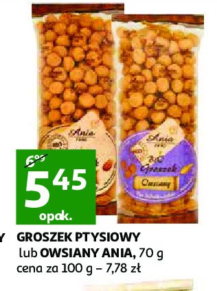 Groszek ptysiowy orkiszowy Ania bio promocja