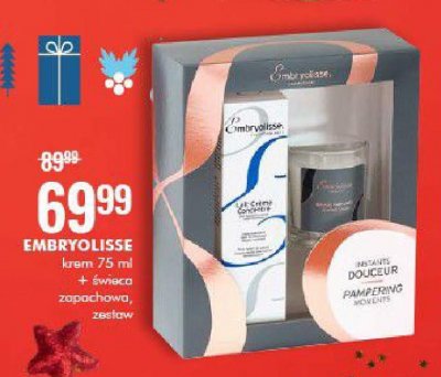 Zestaw w pudełku: krem odżywczo - nawilżający 75ml + świeca zapachowa Embryolisse laboratoires zestaw promocja