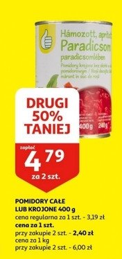 Pomidory krojone Podniesiony kciuk promocja