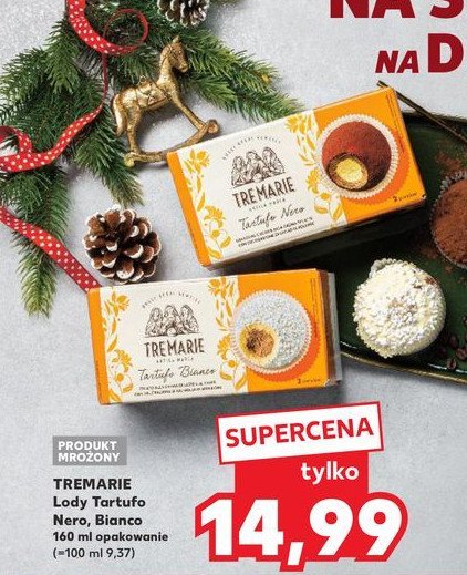 Lody tartufo nero Tremarie promocja w Kaufland