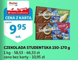 Czekolada mleczna z malinami Orion studentska Nestle orion promocja