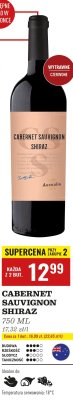 Wino Cabernet Sauvignon Shiraz 750ml promocja w Biedronka