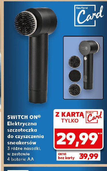 Szczotka do czyszczenia elektryczna Switch on promocja w Kaufland