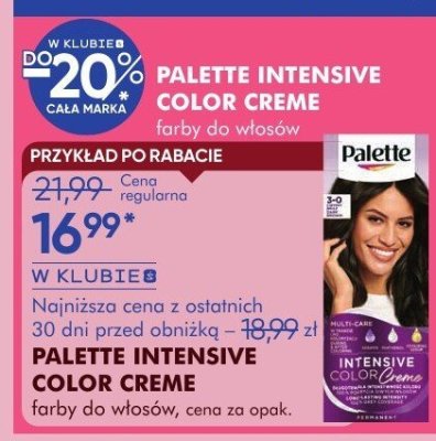 Farba PALETTE INTENSIVE COLOR CREME farby do włosów, cena za opak. promocja w Super-Pharm