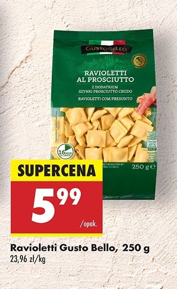 Ravioletti al prosciutto Gustobello promocja