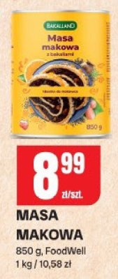 Masa makowa FoodWell promocja w Chorten