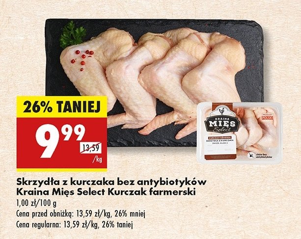 Skrzydła z kurczaka farmerskiego Kraina mięs select promocja