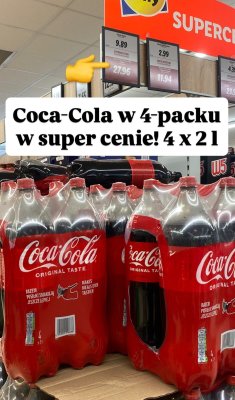 Napój gazowany 4x2 l promocja w Lidl