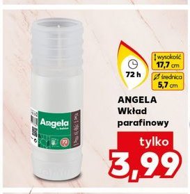 Wkład parafinowy angela 209 g 72 h Bolsius promocja