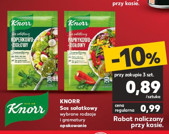 Sos paprykowo - zio艂owy z bia艂ym pieprzem Knorr naturalnie smaczne promocja