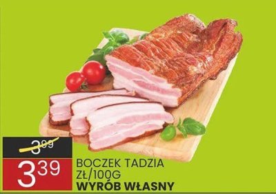 Boczek Tadzia promocja w Wafelek