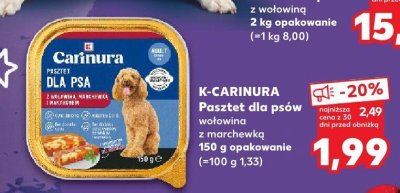 Pasztet dla psów wołowina z marchewką promocja w Kaufland