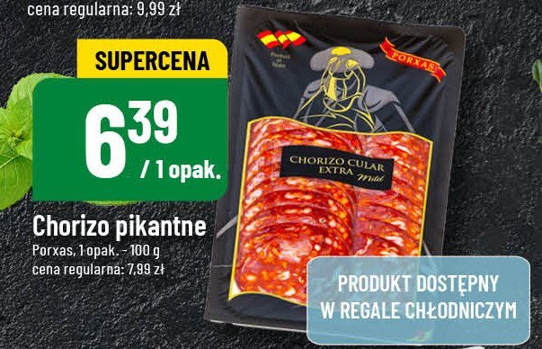 Chorizo extra Porxas promocja