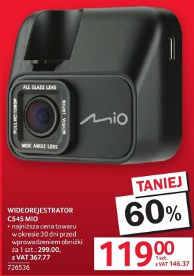 Wideorejestrator C545 MIO promocja w Selgros