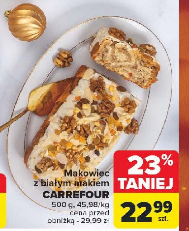 Makowiec z białym makiem Carrefour promocja w Carrefour Market