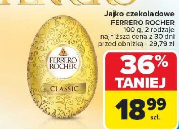 Jajko z czekolady Ferrero rocher promocja