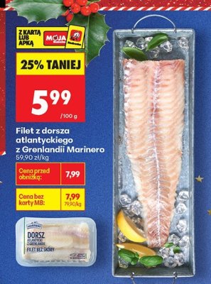 Filet z dorsza atlantyckiego z Grenlandii  promocja w Biedronka