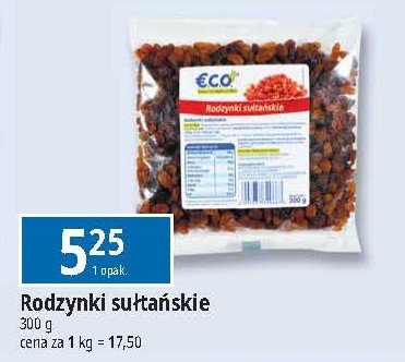 Rodzynki sułtańskie Eco+ promocja