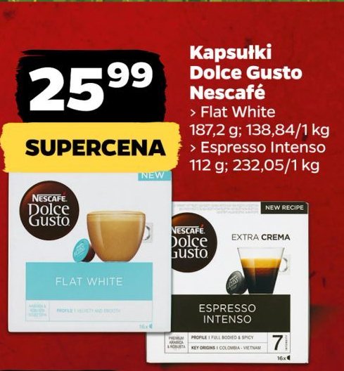 Kawa espresso intenso Nescafe dolce gusto promocja