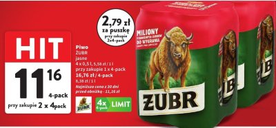 Piwo Żubr promocja w Intermarche
