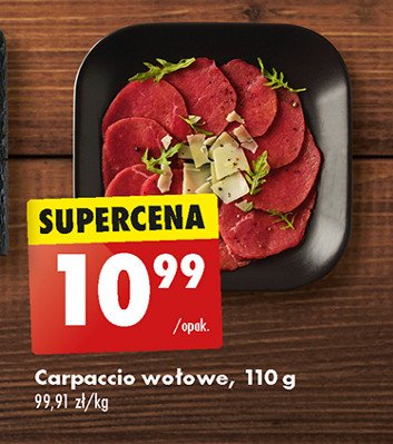 Carpaccio wołowe promocja