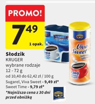Słodzik KRUGER promocja w Intermarche