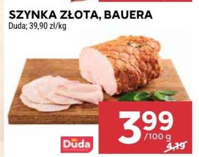 Szynka złota Bauera promocja w Stokrotka