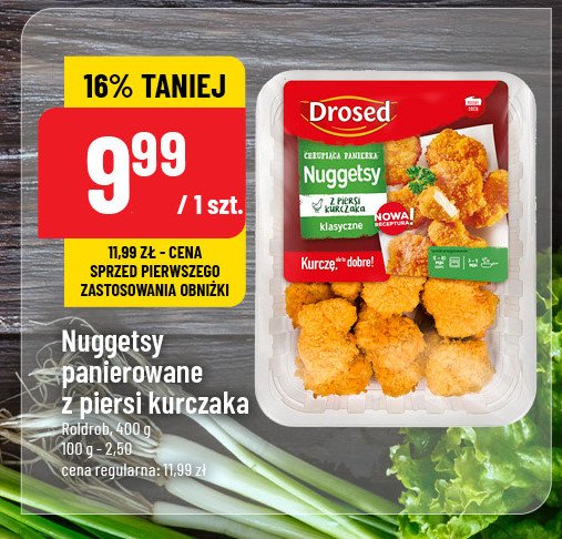 Nuggetsy z piersi kurczaka panierowane Drosed promocja w POLOmarket