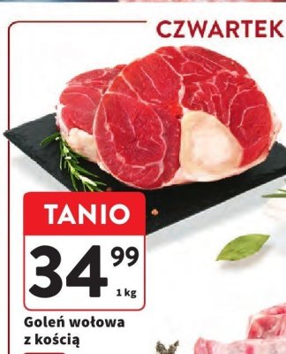 Goleń wołowa z kością promocja w Intermarche